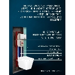 Комплект BAU 6 в 1: рамная инсталляция BAU NEO 45, унитаз подвесной безободковый Bau Stil, быстросъемное сиденье дюропласт микролифт, кнопка смыва BAU Soul, белая, фото7