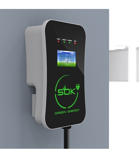 Зарядная станция S'OK Green Energy M3W Series Wallbox EV Charger SM3W10732542-0, 1-фаза, 7кВт (32А/220В), ocpp 1.6j, ip54