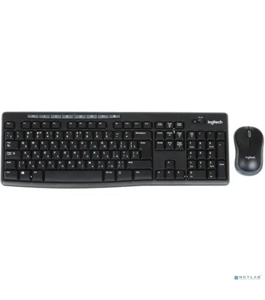 Комплект клавиатура+мышь Logitech MK270 беспроводной, USB, 1000 DPI, чёрный