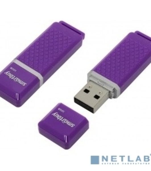 Флешка USB Smartbuy Quartz Violet (SB32GbQZ-V), 32Gb, USB 2.0, R/W 25/15, фиолетовый