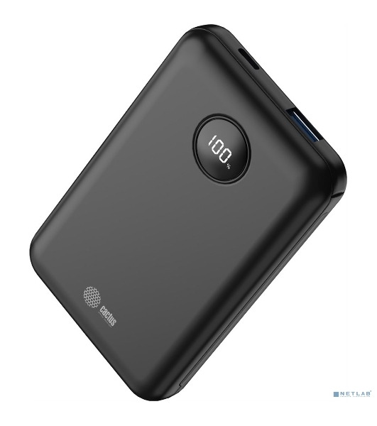 Портативный аккумулятор Cactus CS-PBFSOA-10000 10000mAh 22.5W 4.5A USB-A/USB-C черный