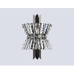 Настенный светильник Ambrella light LH41032/2 BK/CL черный/прозрачный E14*2 max 40W 310*180*460, фото5