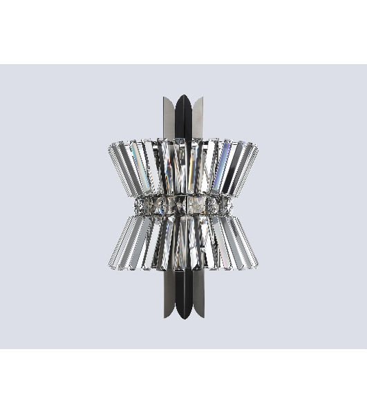 Настенный светильник Ambrella light LH41032/2 BK/CL черный/прозрачный E14*2 max 40W 310*180*460