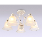 Светильник Ambrella light TR3050/5 WH/GD/FR белый/золото/белый матовый E27/5 max 40W D630*320, фото4