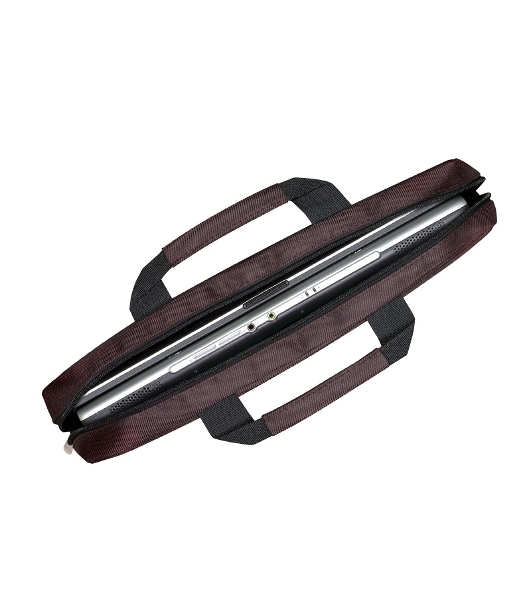 Сумка для ноутбука ExeGate EX212308RUS Start S15 Charcoal, темно-коричневая, полиэстер, для ноутбуков до 15.6'