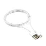 Кабель USB Cablexpert CC-USB-AP2MWP AM/Apple, для iPhone5/6 Lightning, 1м, белый, пакет, фото 1