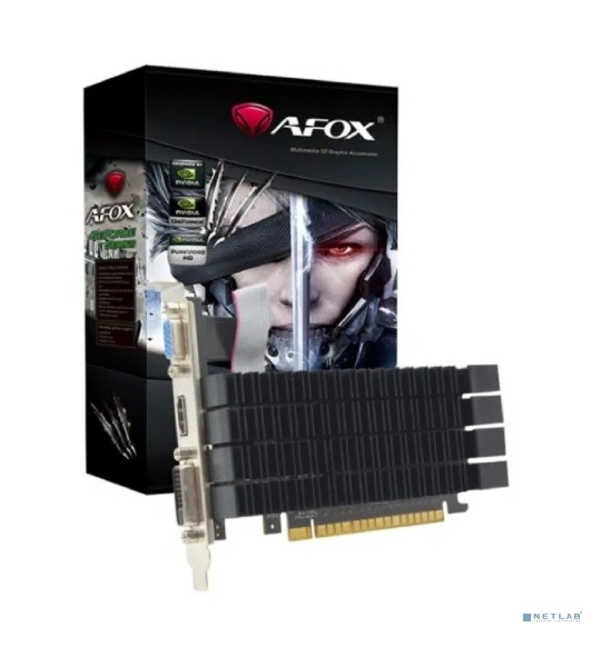 Видеокарта AFOX GT730 2G DDR3 64bit heatsink DVI HDMI