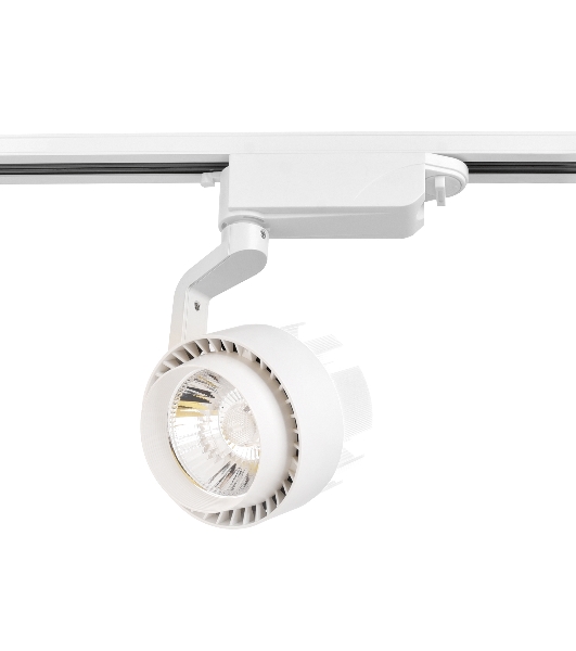 Трековый однофазный светодиодный светильник Ambrella light GL6104 WH белый LED 20W 4200K 24°