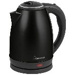 Чайник электрический Homestar HS-1010 (1,8 л) стальной черный, фото 1