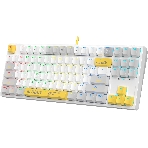 Клавиатура проводная A4Tech Bloody S87 Energy (S87 USB ENERGY WHITE) USB белый/желтый, фото39