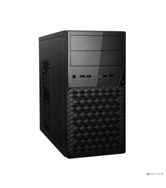 Компьютерный корпус ExeGate EX284028RUS Minitower BA-203U Black, mATX, (AA350, 80мм), 2хUSB+1хUSB 3.0, Audio