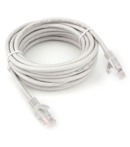 Патч-корд LSZH UTP Cablexpert PP31-5M cat.5e, 5м, литой, многожильный, серый