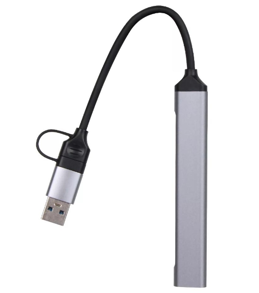 USB-концентратор VCOM DH297, USB 3.0/USB Type-C, USB/SD/TF, USB