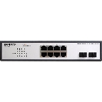 Коммутатор неуправляемый PoE ORIGO Unmanaged Switch 8x1000Base-T PoE, 2x1000Base-X SFP, PoE Budget 120W, 19' w/brackets, фото12