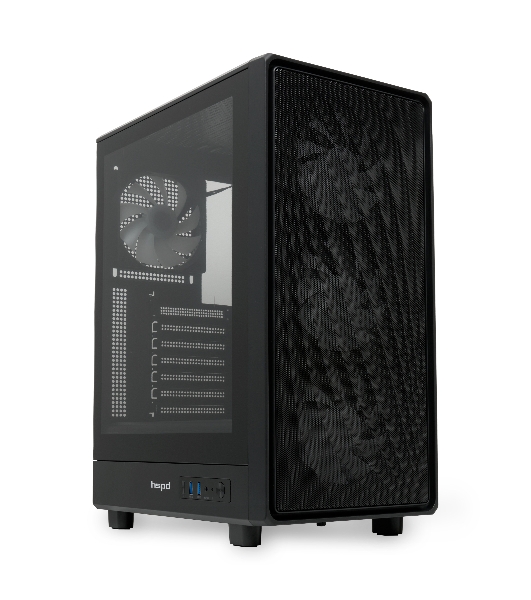 Компьютерный корпус HSPD M510, Mesh Mid Tower, черный, TG, 0.5 SPCC, 4x120мм ARGB ATX, mATX, mITX 180/280/160мм 1x2.5', 1x3.5', 7xPCI 2xUSB-A 3.0 517x277x418мм