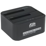 Докстанция 2x2.5'/3.5' SATA HDD/SSD AgeStar 3UBT6-6G, USB 3.0, пластик, черный, UASP, Clone, USB 3.0, фото7