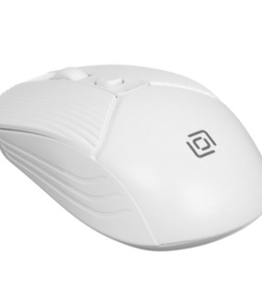 Мышь беспроводная Oklick 509MW белый, 1600 dpi, радиоканал, USB, кнопки - 4