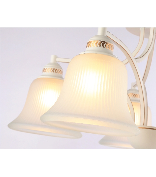 Светильник Ambrella light TR3050/5 WH/GD/FR белый/золото/белый матовый E27/5 max 40W D630*320