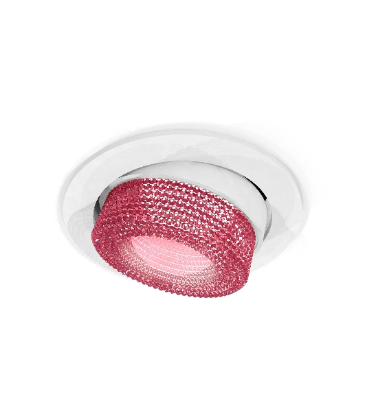 Комплект встраиваемого поворотного светильника Ambrella light XC7651062 SWH/PI белый песок/розовый MR16 GU5.3 (C7651, N7193)