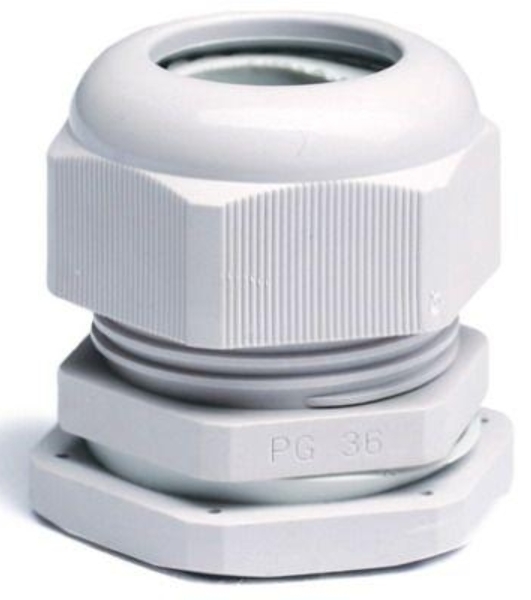 Зажим кабельный с контргайкой DKC 52600 IP68. PG9. д. 4 - 8 мм