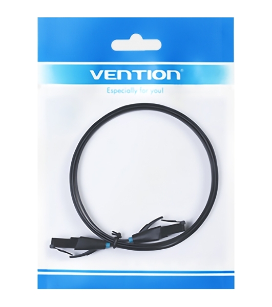 Патч-корд Vention прямой UTP cat.6, RJ45 - 5м. плоский черный