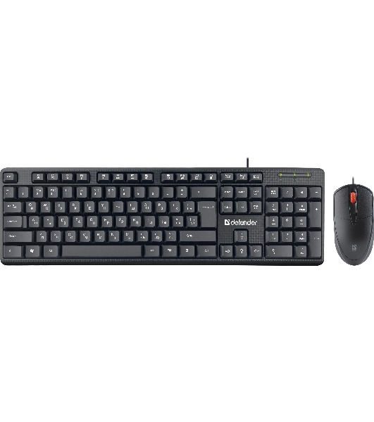 Комплект клавиатура+мышь Defender Line C-511 проводной, USB, 1000 DPI, чёрный