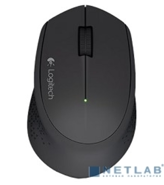 Мышь беспроводная Logitech M280 черный, 1000 dpi, радиоканал, USB, кнопки - 3