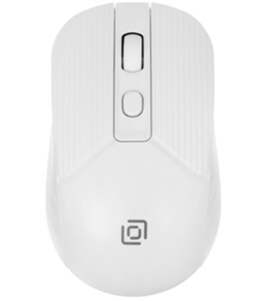 Мышь беспроводная Oklick 509MW белый, 1600 dpi, радиоканал, USB, кнопки - 4