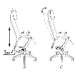 Кресло Бюрократ KB-8/DG/TW-12 TW-04 TW-12 серый, сетка, фото12