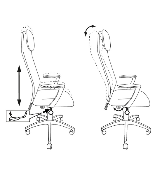 Кресло Бюрократ KB-8/DG/TW-12 TW-04 TW-12 серый, сетка