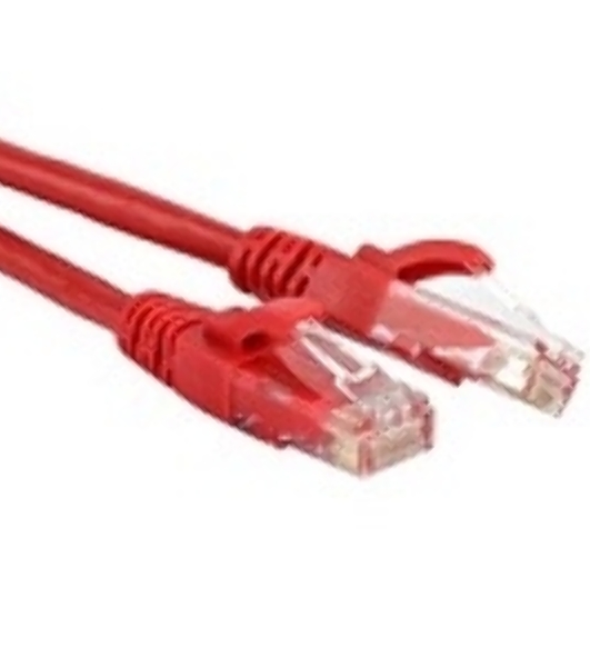 Патч-корд LANMASTER TWT UTP cat.5e, с заливными колпачками, 1.0 м, красный