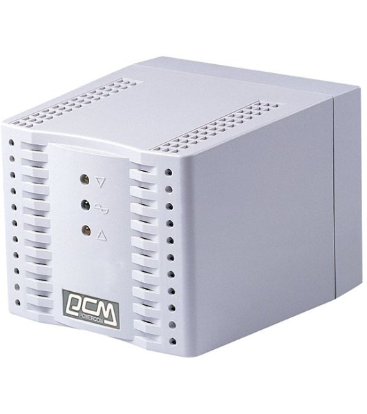  Стабилизатор напряжения Powercom Voltage Regulator, 2000VA, White, Schuko