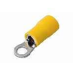 Наконечник кольцевой изолированный Rexant ø 4.3 мм 4-6 мм² (НКи 6.0-4/НКи5,5-4) желтый, фото 1