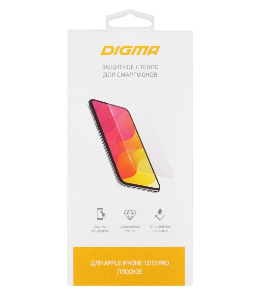 Защитное стекло для экрана Digma DGG2AP13PM для Apple iPhone 13 Pro Max 2.5D 1шт.