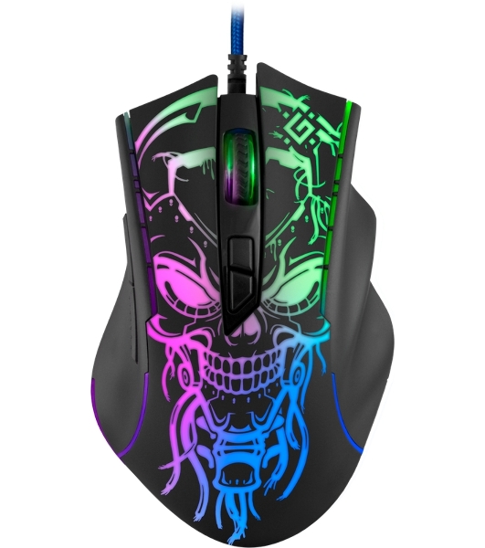 Мышь проводная Defender Bulletstorm GM-928 черный, 7200 dpi, USB, кнопки - 7