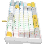 Клавиатура проводная A4Tech Bloody S87 Energy (S87 USB ENERGY WHITE) USB белый/желтый, фото36