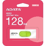 Флешка USB ADATA UV320 (AUV320-128G-RWHGN), 128Gb, USB 3.2 Gen1, R/W 100/30, белый/зеленый, фото2