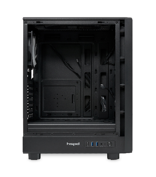 Компьютерный корпус HSPD M510, Mesh Mid Tower, черный, TG, 0.5 SPCC, 4x120мм ARGB ATX, mATX, mITX 180/280/160мм 1x2.5', 1x3.5', 7xPCI 2xUSB-A 3.0 517x277x418мм