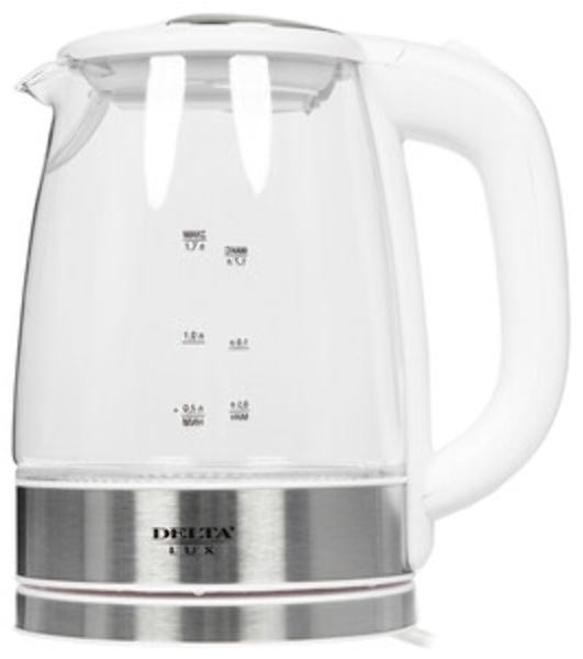 Чайник электрический Delta LUX DL-1204W белый