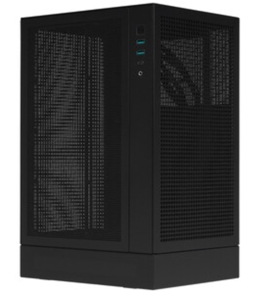 Компьютерный корпус Deepcool CH170 DIGITAL черный без БП mini-ITX 1x120мм 1xUSB 2.0 1xUSB 3.0 audio bott PSU