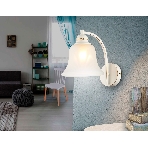 Светильник Ambrella light TR3052 WH/GD/FR белый/золото/белый матовый E27 max 40W 225*163*265, фото5