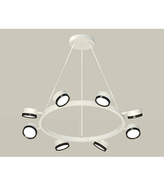 Светильник Ambrella light XB9195151/8 SWH/PBK белый песок/черный полированный GX53 (C9195, N8113)