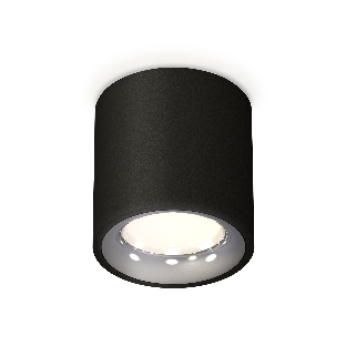 Светильник Ambrella Light XS7532022 SBK/PSL черный песок/серебро полированное MR16 GU5.3 (C7532, N7012)