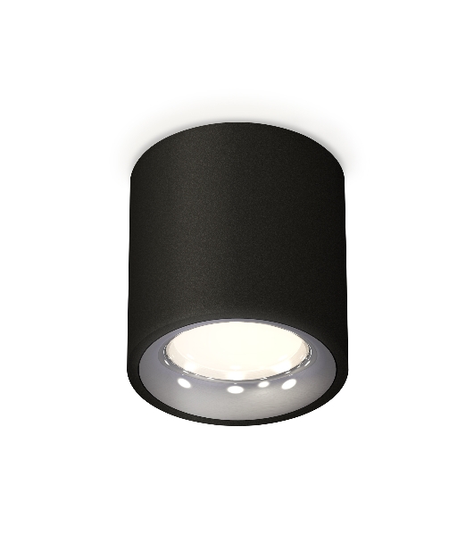 Светильник Ambrella Light XS7532022 SBK/PSL черный песок/серебро полированное MR16 GU5.3 (C7532, N7012)