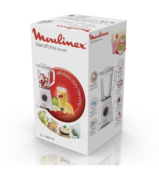 Блендер стационарный Moulinex LM420110 400 Вт, белый