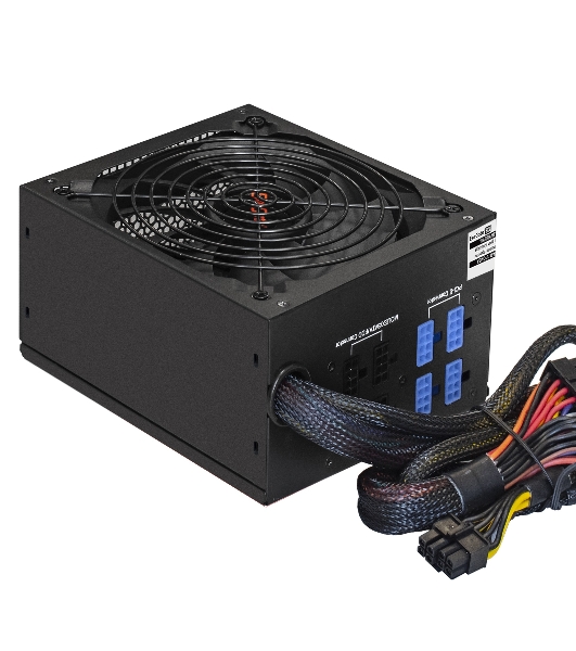 Блок питания серверный 500W ExeGate ServerPRO-500RADS (ATX, for 3U+ cases, APFC, КПД 80% (80 PLUS), 14cm fan, 24pin, (4+4)pin, PCIe, 5xSATA, 4xIDE, FDD, Cable Management, black)