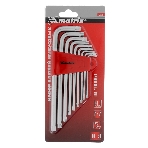 Набор ключей Matrix имбусовых TORX, 9 шт: T10-T50, CrV, удлиненные, сатин., фото2