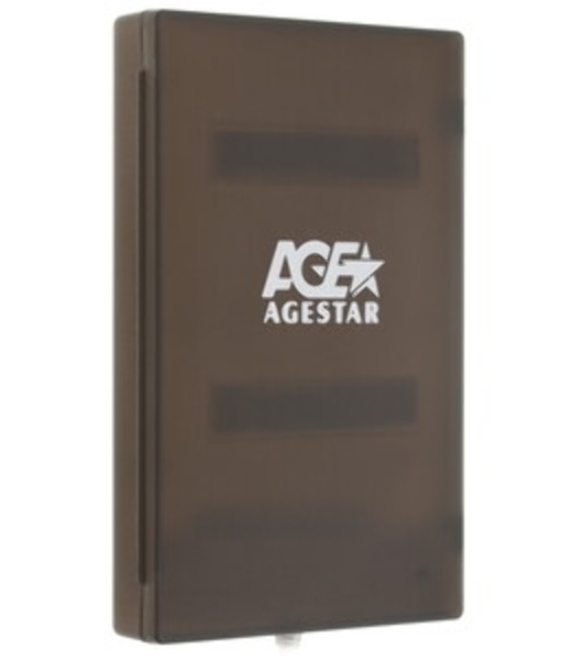 Контейнер для HDD AgeStar Внешний корпус 2.5' SATA HDD/SSD AgeStar SUBCP1 (BLUE) USB 2.0, пластик, синий, безвинтовая конструкция (10612)