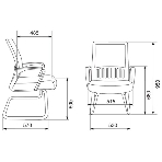 Кресло Бюрократ MC-209/B/TW-11 черный, сетка, 120 кг, механизм качания, фото15