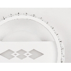 Настенный светодиодный светильник с хрусталем Ambrella light FA221 WH белый LED 6400K+3000K 24W D200*40, фото3
